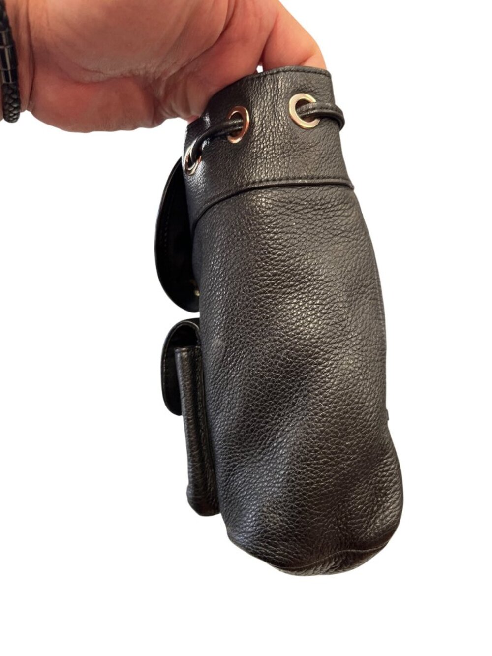 Coach F37621 wms black leather pebbled mini backpack SKU 10-048 - Picture 9 of 16